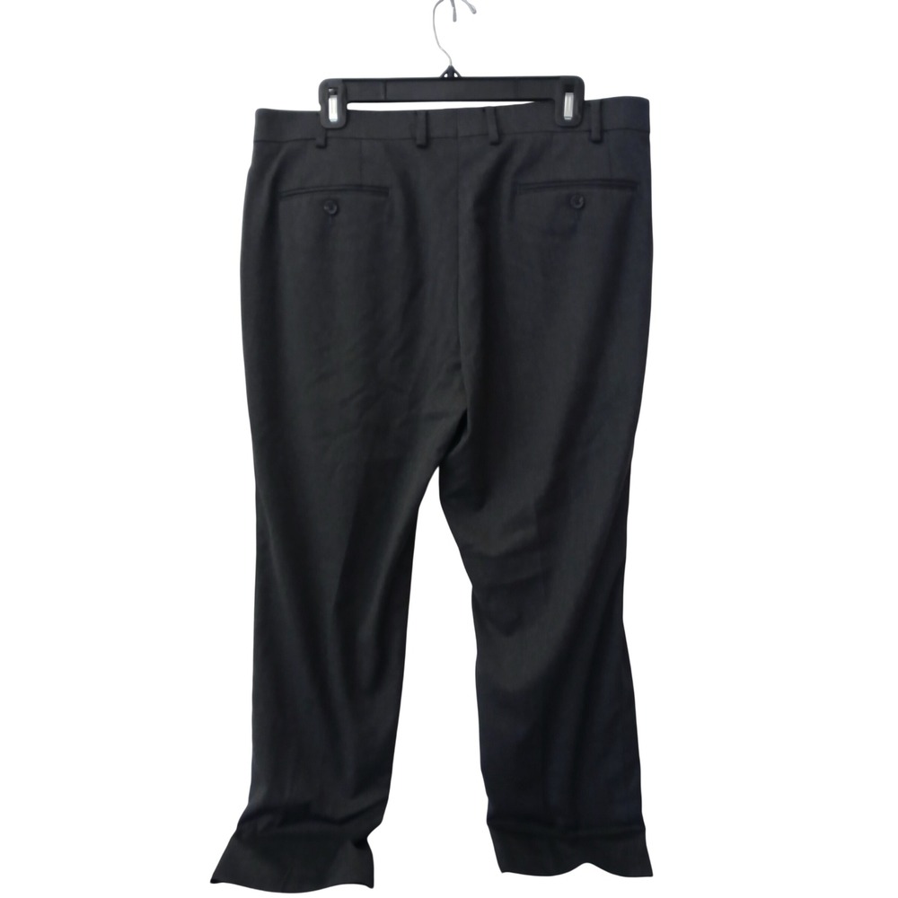 Lauren Ralph Lauren Mens Charcoal Gray Dress Pants 36W x 30L Flat Front Stretch - Picture 4 of 11
